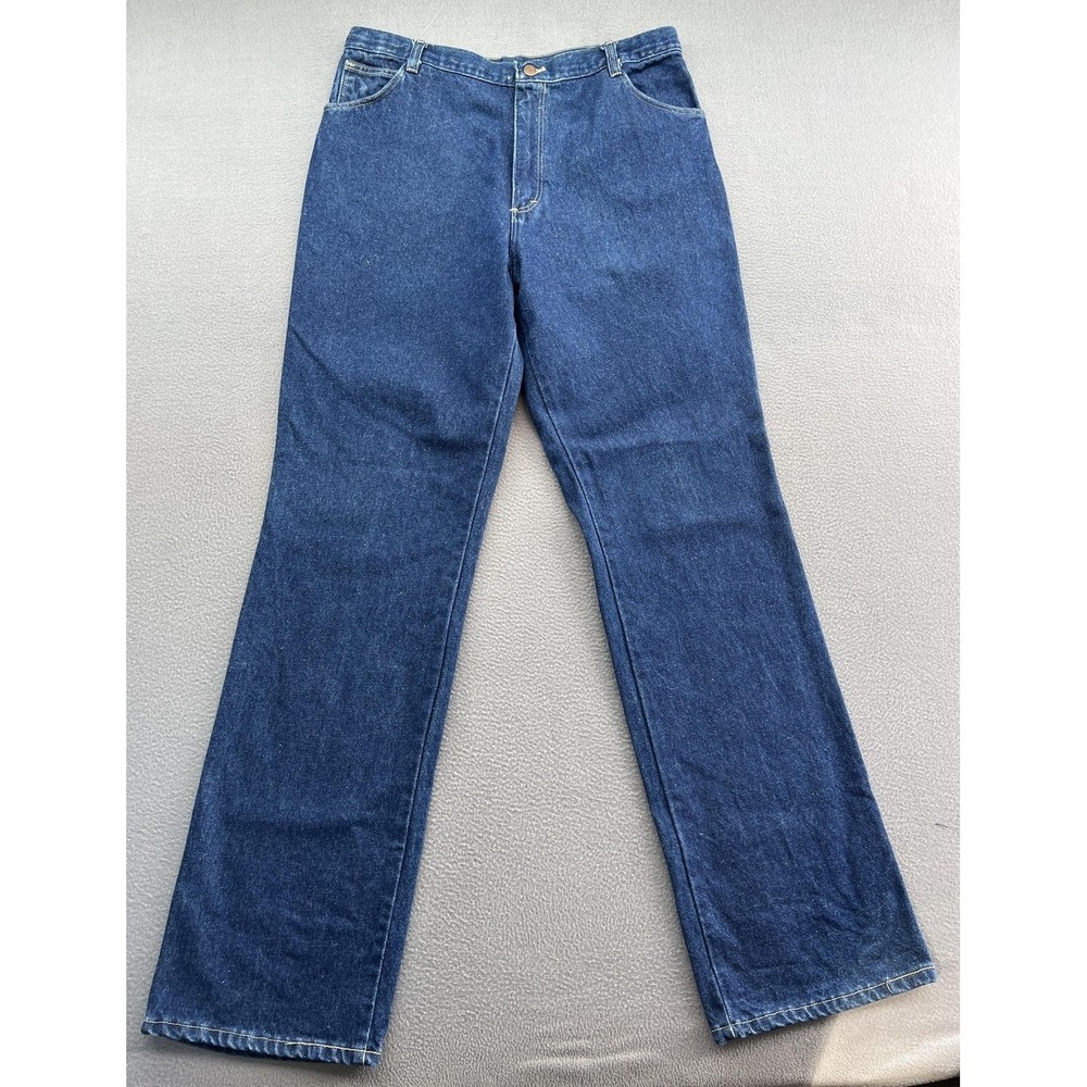Pointer Brand Jeans Women's 18 Blue Denim High Rise Straight Leg USA Workwear